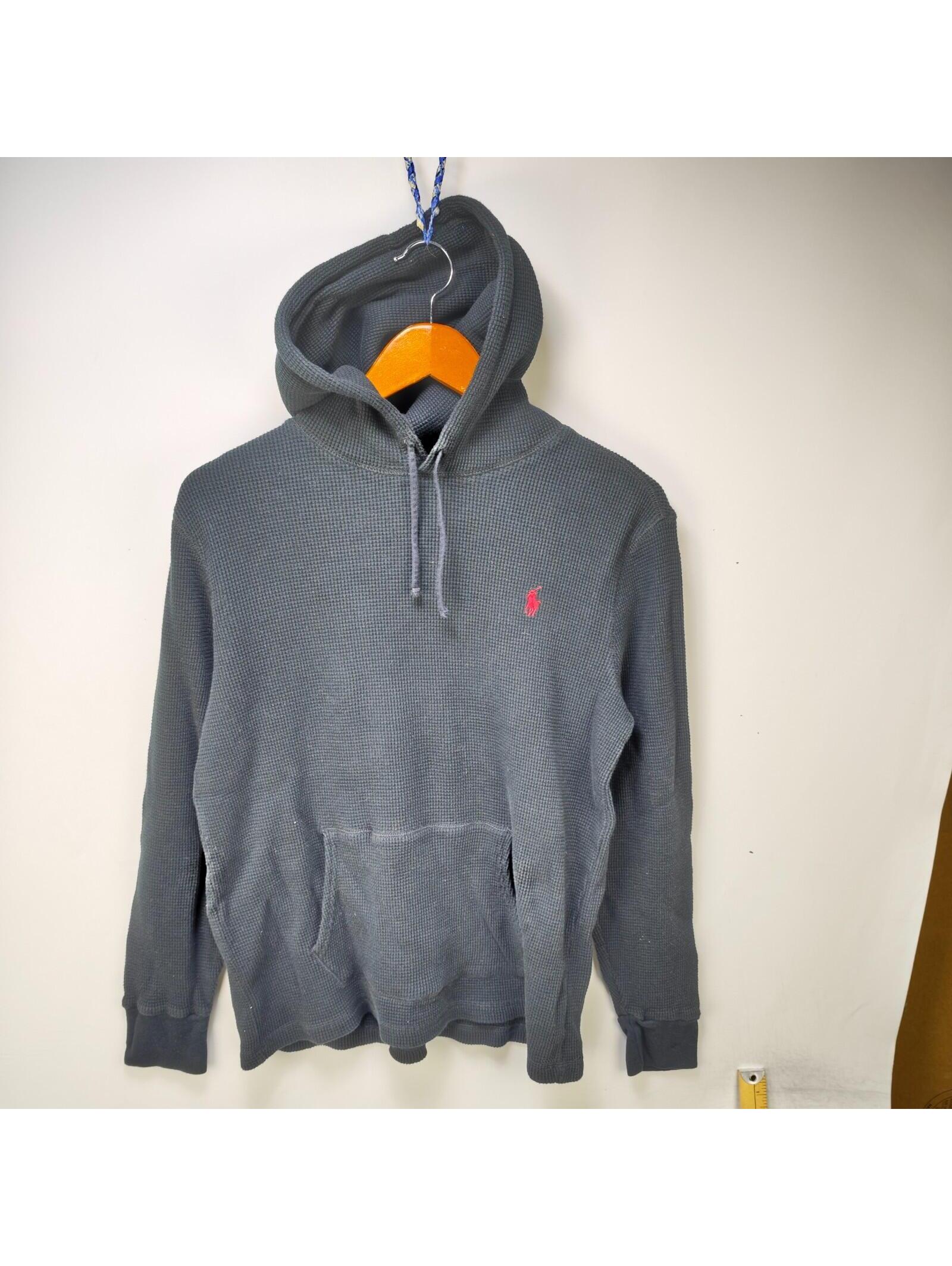 Polo Ralph Lauren Grey Waffle Knit Thermal Hoodie L